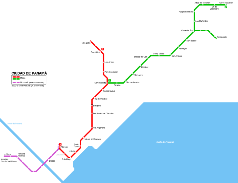 Panama City Metro Map, lines, stations and tickets Tour Guide