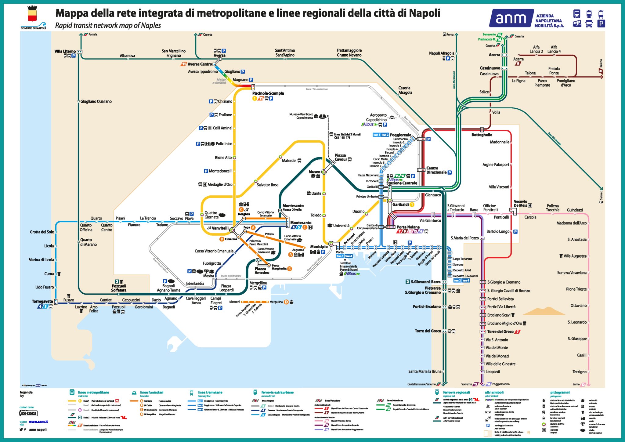 Naples Metro Map, lines, stations and tickets Tour guide 2023