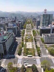 Japan, Sapporo, Urban city